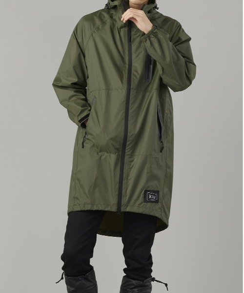 KiU（キウ）の「キウ KiU RAIN ZIP UP レインジップアップ（レインコート/ポンチョ・レディース・ブラック/オフホワイト/カーキ/ベージュ・S）」の14枚目の写真