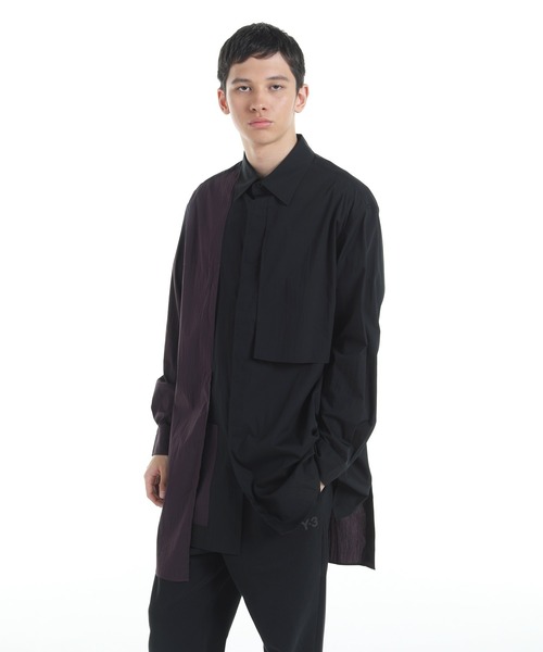 Y-3 ワイスリー Tシャツ・カットソー 黒 XS 2006724O0032 Y-3 SPORTY COTTON SHIRT（シャツ/ブラウス）｜Y-3（ワイスリー