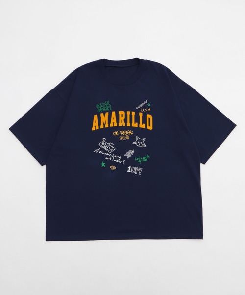 WEGO(ウィゴー)の「WEGO/接触冷感フロッキープリントグラフィックT(Tシャツ/カットソー・メンズ・ネイビー/ホワイト・MEDIUM/LARGE)」の13枚目の写真