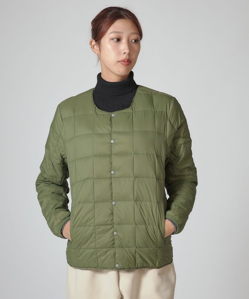 ジャケット・アウター TAION U NECK COAT ワーク クルーネック ダウンジャケット – TAIONインナーダウン公式
