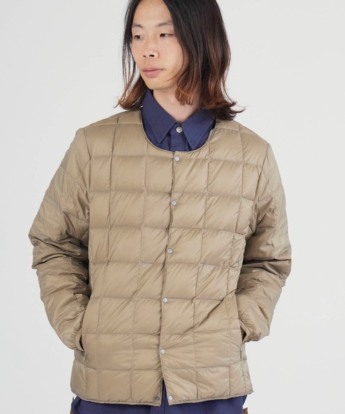 TAION/タイオン MENS CREW NECK DOWN JACKET 800FP クルーネック