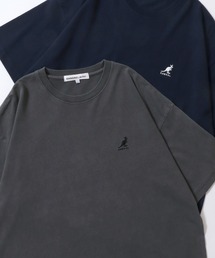 KANGOL/カンゴール 別注 オーバーサイズ ピグメント加工 ワンポイント刺繍 半袖Tシャツ レディース メンズ