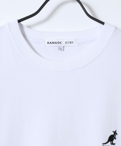 KANGOL(カンゴール)の「KANGOL/カンゴール 別注 オーバーサイズ ピグメント加工 ワンポイント刺繍 半袖Tシャツ レディース メンズ(Tシャツ/カットソー・メンズ・ホワイト/ブラック/ベージュ/ネイビー/チャコール・M/L/XL)」の12枚目の写真
