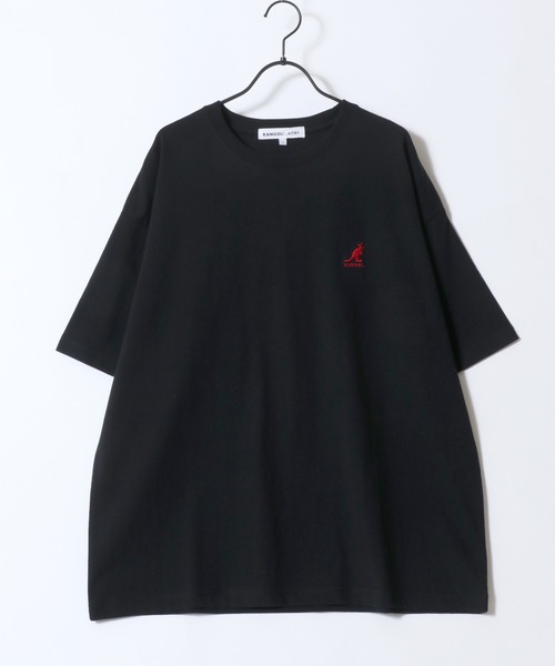KANGOL(カンゴール)の「KANGOL/カンゴール 別注 オーバーサイズ ピグメント加工 ワンポイント刺繍 半袖Tシャツ レディース メンズ(Tシャツ/カットソー・メンズ・ホワイト/ブラック/ベージュ/ネイビー/チャコール・M/L/XL)」の7枚目の写真