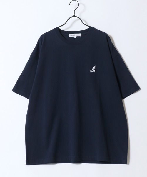 KANGOL(カンゴール)の「KANGOL/カンゴール 別注 オーバーサイズ ピグメント加工 ワンポイント刺繍 半袖Tシャツ レディース メンズ(Tシャツ/カットソー・メンズ・ホワイト/ブラック/ベージュ/ネイビー/チャコール・M/L/XL)」の10枚目の写真