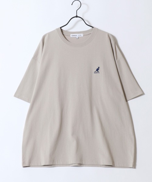 KANGOL(カンゴール)の「KANGOL/カンゴール 別注 オーバーサイズ ピグメント加工 ワンポイント刺繍 半袖Tシャツ レディース メンズ(Tシャツ/カットソー・メンズ・ホワイト/ブラック/ベージュ/ネイビー/チャコール・M/L/XL)」の9枚目の写真