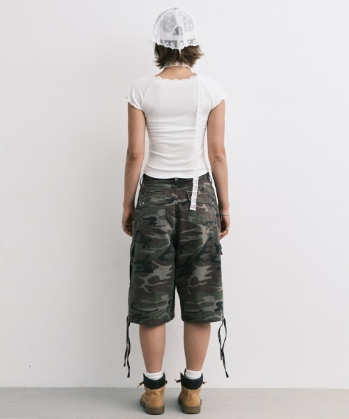 Midnight Move（ミッドナイトムーブ）の「A'GEM/9 × .kom 『MIDNIGHT MOVE/ミッドナイトムーブ』 LACE SC T-SHIRT/レース SC半袖Tシャツ（Tシャツ/カットソー・レディース・ホワイト/チャコールグレー/ライトブルー・FREE）」の8枚目の写真