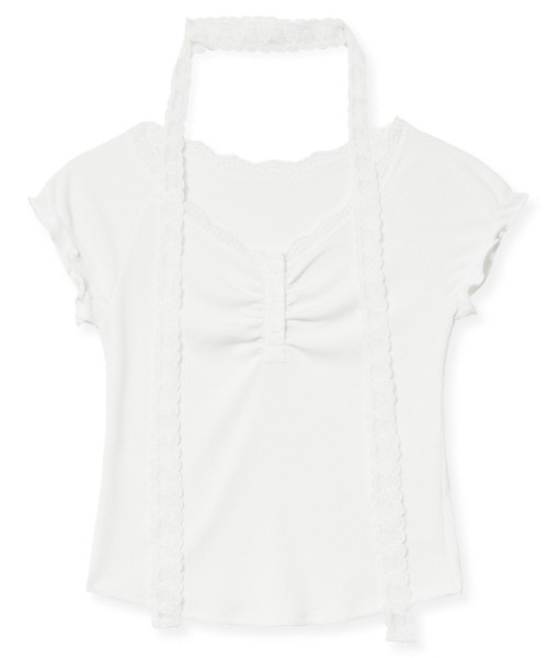 【MIDNIGHT MOVE】lace sc t レース Tシャツ A'GEM/9 × .kom 『MIDNIGHT MOVE/ミッドナイトムーブ』 LACE SC