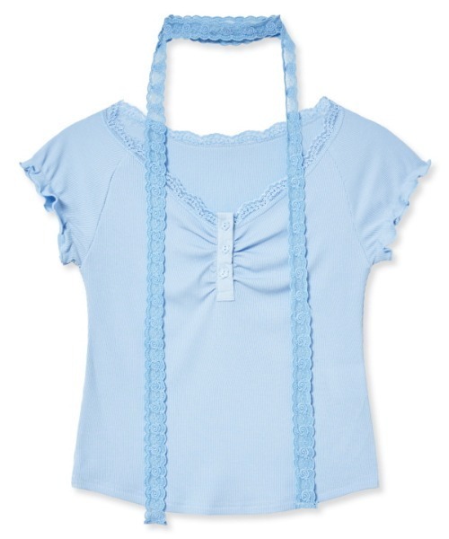 【MIDNIGHT MOVE】lace sc t レース Tシャツ A'GEM/9 × .kom 『MIDNIGHT MOVE/ミッドナイトムーブ』 LACE SC