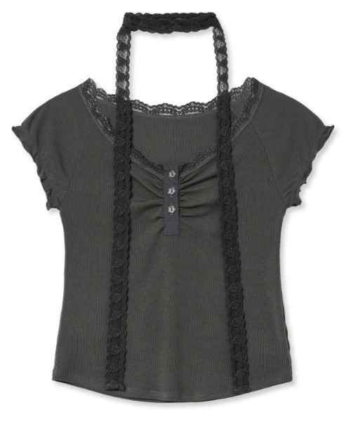 【MIDNIGHT MOVE】lace sc t レース Tシャツ A'GEM/9 × .kom 『MIDNIGHT MOVE/ミッドナイトムーブ』 LACE SC