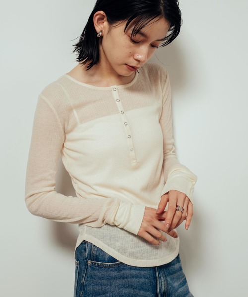 シェリーページ LILY BROWN×MARY QUANT】デイジー柄シアーチュールトップス(T