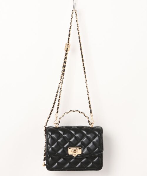 Cressida クレシダ キルトプッシュロックトップハンドルバッグ