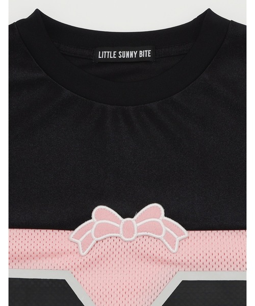 NO WAY（ノーウェイ）の「/little sunny bite/sporty mesh big tee（Tシャツ/カットソー・レディース・ブラック・MEDIUM）」の4枚目の写真