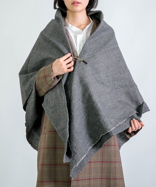 Honnete Wide Stole Honnete（オネット） Washed Twill Wide Stole