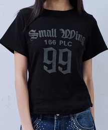 A'GEM/9 × .kom 『PLACE STUDIO/プレイススタジオ』 Vintage Graphic Fit Semi-Round Cropped Short-Sleeved T-Shirt/セミラウンド クロップ半袖Tシャツ