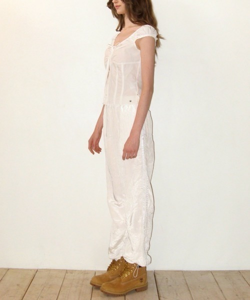 CRANK】LACE SHIRRING BLOUSE（シャツ/ブラウス）｜CRANK