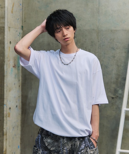 ILL'S(イルズ)の「プレーティング 吸水速乾 機能素材 裾ドローコード Tシャツ カットソー ユニセックス(Tシャツ/カットソー・メンズ・グレー/チャコールグレー/ブラック/ホワイト・M/L)」の2枚目の写真