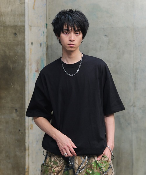 ILL'S(イルズ)の「プレーティング 吸水速乾 機能素材 裾ドローコード Tシャツ カットソー ユニセックス(Tシャツ/カットソー・メンズ・グレー/チャコールグレー/ブラック/ホワイト・M/L)」の3枚目の写真