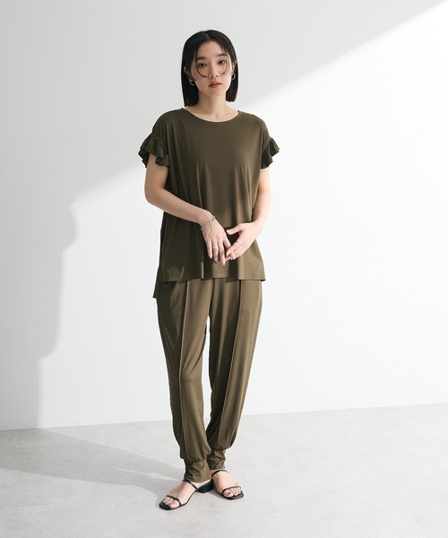 Sugar spoon(シュガースプーン)の「・SUGAR SPOON 【ラッシュガード】フリルTEE(Tシャツ/カットソー・レディース・チャコールグレー/カーキ/ブラック・FREE)」の14枚目の写真
