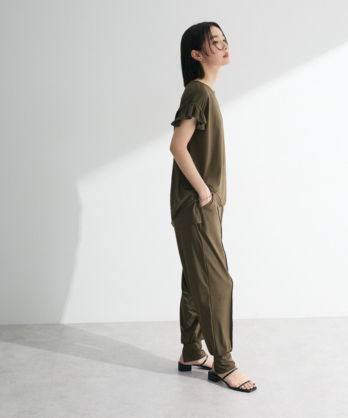 Sugar spoon(シュガースプーン)の「・SUGAR SPOON 【ラッシュガード】フリルTEE(Tシャツ/カットソー・レディース・チャコールグレー/カーキ/ブラック・FREE)」の15枚目の写真