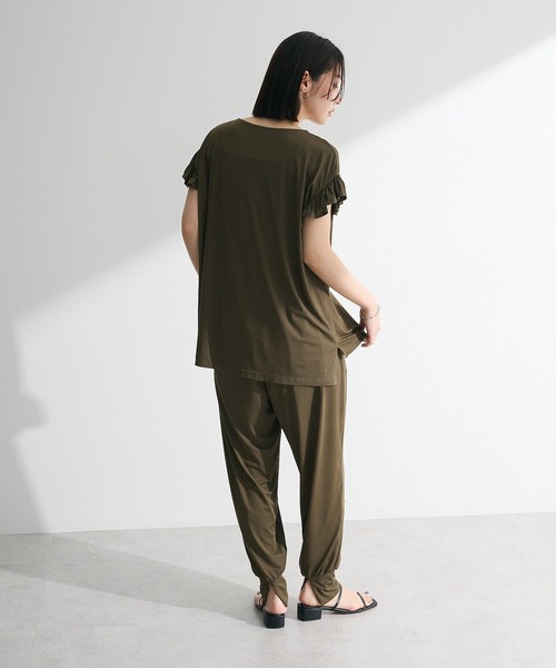Sugar spoon(シュガースプーン)の「・SUGAR SPOON 【ラッシュガード】フリルTEE(Tシャツ/カットソー・レディース・チャコールグレー/カーキ/ブラック・FREE)」の16枚目の写真