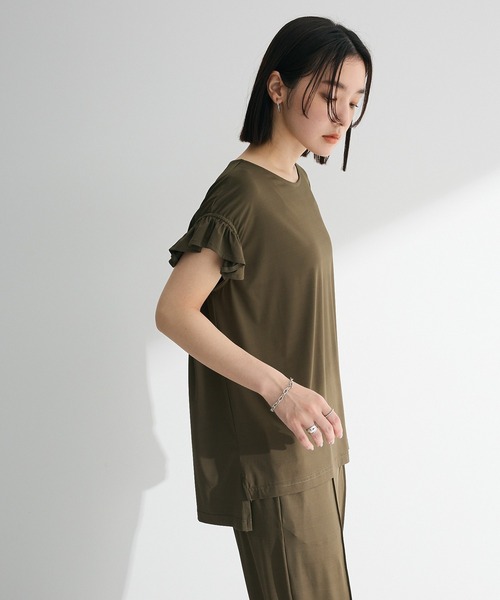 Sugar spoon(シュガースプーン)の「・SUGAR SPOON 【ラッシュガード】フリルTEE(Tシャツ/カットソー・レディース・チャコールグレー/カーキ/ブラック・FREE)」の18枚目の写真