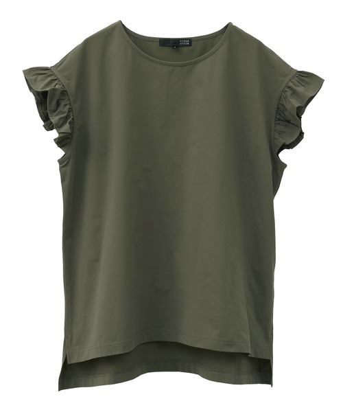 Sugar spoon(シュガースプーン)の「・SUGAR SPOON 【ラッシュガード】フリルTEE(Tシャツ/カットソー・レディース・チャコールグレー/カーキ/ブラック・FREE)」の10枚目の写真