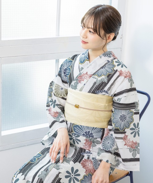 セール】“初心者でもプロの着姿”新二部式 セパレート浴衣3点セット