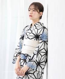 SOUBIEN（ソウビエン）の「“初心者でもプロの着姿”新二部式 セパレート浴衣3点セット（上衣・下衣・おはしょり布＋帯＋伊達締)【SOUBIEN】（浴衣）」