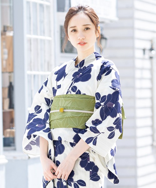 初心者でもプロの着姿”新二部式 セパレート浴衣3点セット（上衣・下衣