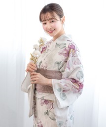 SOUBIEN（ソウビエン）の「“初心者でもプロの着姿”新二部式 セパレート浴衣3点セット（上衣・下衣・おはしょり布＋帯＋伊達締)【SOUBIEN】（浴衣）」