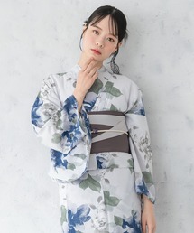 SOUBIEN（ソウビエン）の「“初心者でもプロの着姿”新二部式 セパレート浴衣3点セット（上衣・下衣・おはしょり布＋帯＋伊達締)【SOUBIEN】（浴衣）」