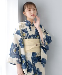 SOUBIEN（ソウビエン）の「“初心者でもプロの着姿”新二部式 セパレート浴衣3点セット（上衣・下衣・おはしょり布＋帯＋伊達締)【SOUBIEN】（浴衣）」