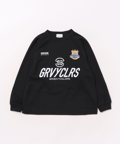 GROOVY COLORS（グルービーカラーズ）の「COOLMAX Game Long Sleeve Tee（Tシャツ/カットソー・キッズ・ブラック・115/125）」の3枚目の写真