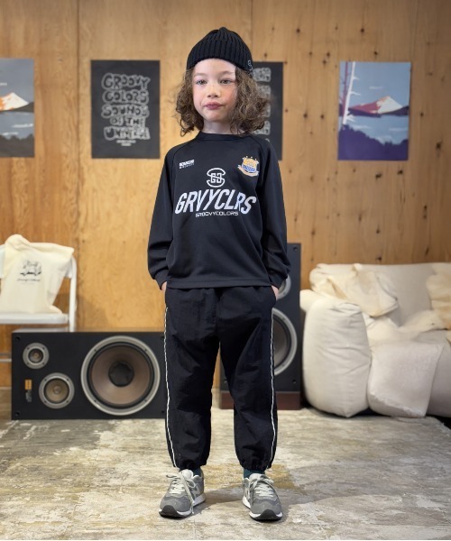 GROOVY COLORS（グルービーカラーズ）の「COOLMAX Game Long Sleeve Tee（Tシャツ/カットソー・キッズ・ブラック・115/125）」の5枚目の写真