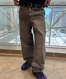 A'gem | A'GEM/9 × .kom 『A'gem/エージェム』 加工ワイドデニムパンツ/(デニムパンツ)