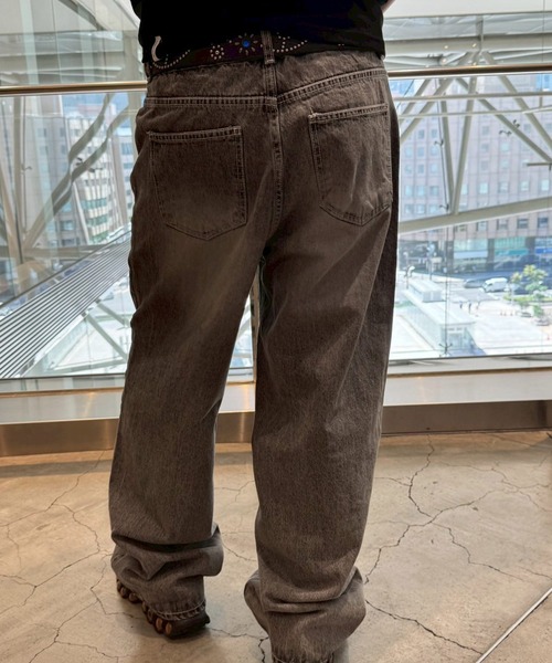 A'gem（エージェム）の「A'GEM/9 × .kom 『A'gem/エージェム』 加工ワイドデニムパンツ/（デニムパンツ・メンズ・グレー・M）」の10枚目の写真