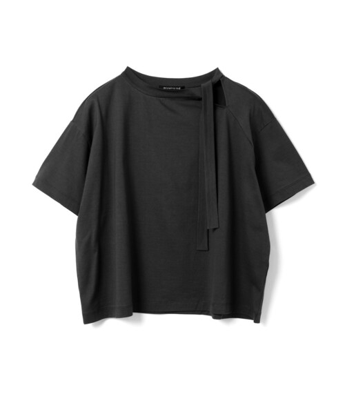 mizuiro ind / ミズイロインド mizuiro ind リボンカラーTシャツ セール】mizuiro ind リボンカラーTシャツ（Tシャツ/カットソー