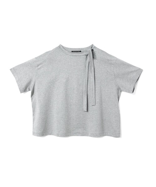 mizuiro ind / ミズイロインド mizuiro ind リボンカラーTシャツ セール】mizuiro ind リボンカラーTシャツ（Tシャツ/カットソー