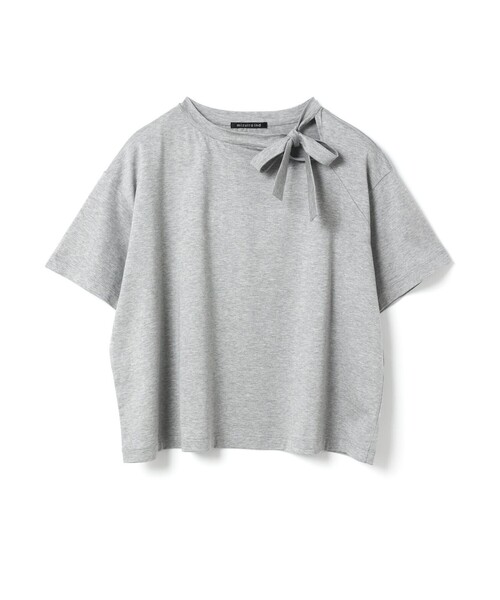 tシャツ mizuiro ind リボンカラーTシャツ レディース セール】mizuiro ind リボンカラーTシャツ（Tシャツ/カットソー