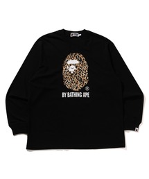 A BATHING APE(AxCVOGCv)WILD LEOPARD PATTERN RELAXED FIT LS TEE(TVc/Jbg\[)