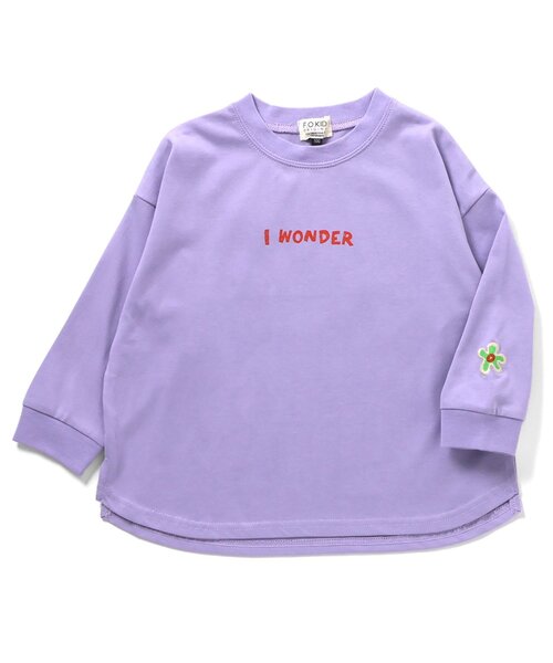F.O.KIDS(エフオーキッズ)の「【ジュニア対応】ルーズシルエットバックフォトL/S Tee(Tシャツ/カットソー・キッズ・ライム/パープル/オフホワイト・80/90/100/110/120/130/140/150/160)」の7枚目の写真