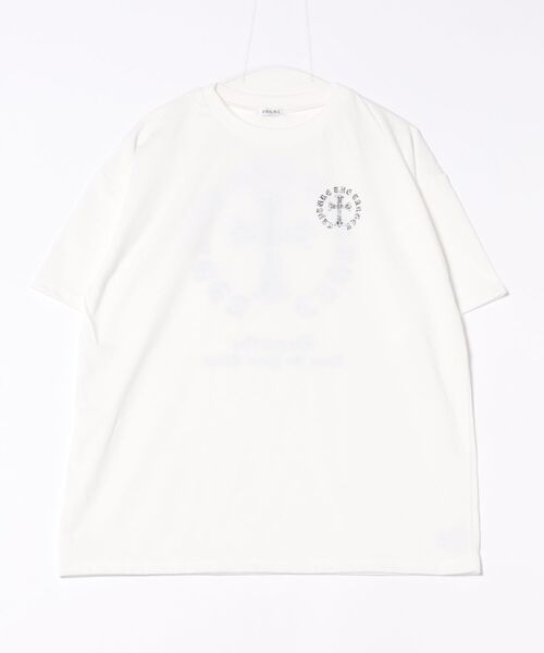 セール】バックラインストーンクロスロゴチュニックTシャツ（T