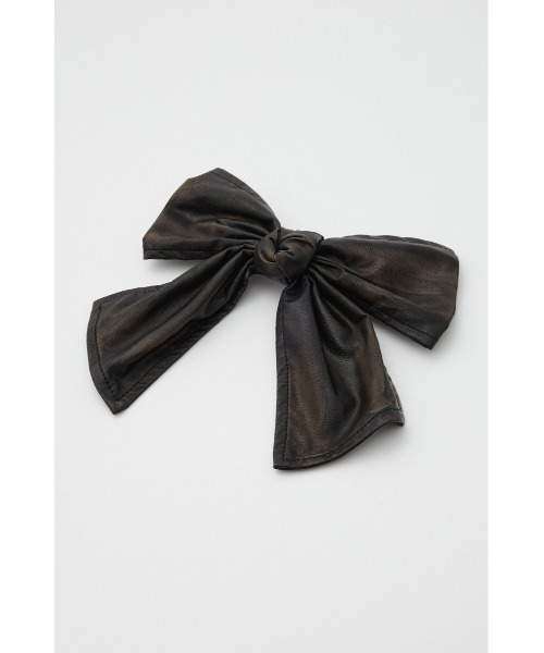 SLY(スライ)の「RIBBON HAIR PIN フェイクレザー リボン ヘアピン(ヘアピン・レディース・ブラック/ブラック系その他2・FREE)」の10枚目の写真