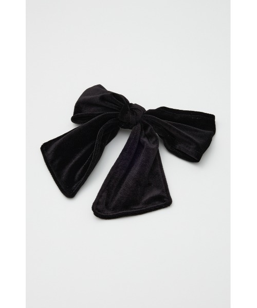 SLY(スライ)の「RIBBON HAIR PIN フェイクレザー リボン ヘアピン(ヘアピン・レディース・ブラック/ブラック系その他2・FREE)」の4枚目の写真