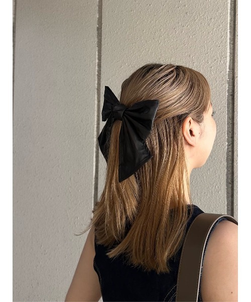 SLY(スライ)の「RIBBON HAIR PIN フェイクレザー リボン ヘアピン(ヘアピン・レディース・ブラック/ブラック系その他2・FREE)」の20枚目の写真