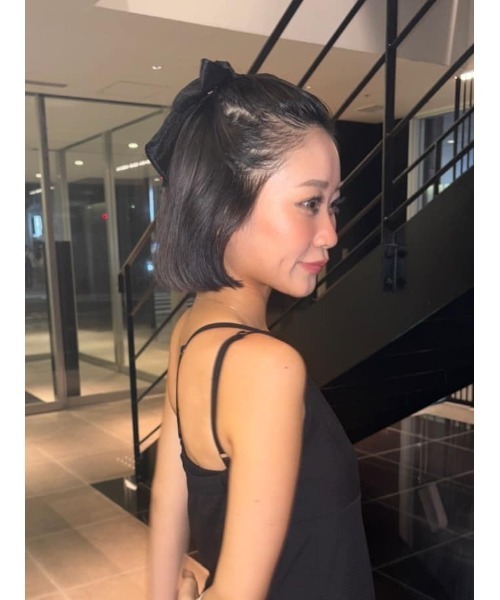 SLY(スライ)の「RIBBON HAIR PIN フェイクレザー リボン ヘアピン(ヘアピン・レディース・ブラック/ブラック系その他2・FREE)」の16枚目の写真