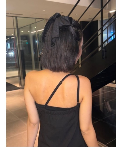 SLY(スライ)の「RIBBON HAIR PIN フェイクレザー リボン ヘアピン(ヘアピン・レディース・ブラック/ブラック系その他2・FREE)」の17枚目の写真