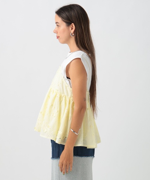 BAYFLOW（ベイフロー）の「刺繍キャミビスチェ（キャミソール・レディース・ブラック/オフホワイト/イエロー・FREE）」の18枚目の写真