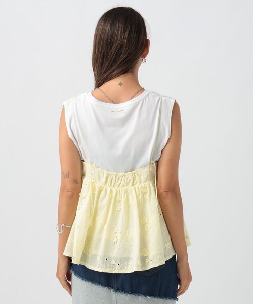 BAYFLOW（ベイフロー）の「刺繍キャミビスチェ（キャミソール・レディース・ブラック/オフホワイト/イエロー・FREE）」の19枚目の写真